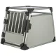 Transportbox, Aluminium, M: 55 × 62 × 78 cm, hellgrau/silber